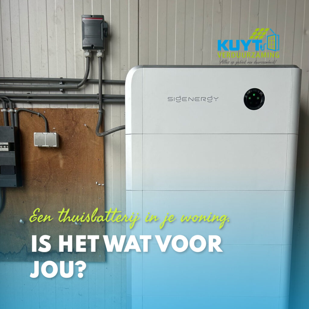 Thuisbatterij voor je woning