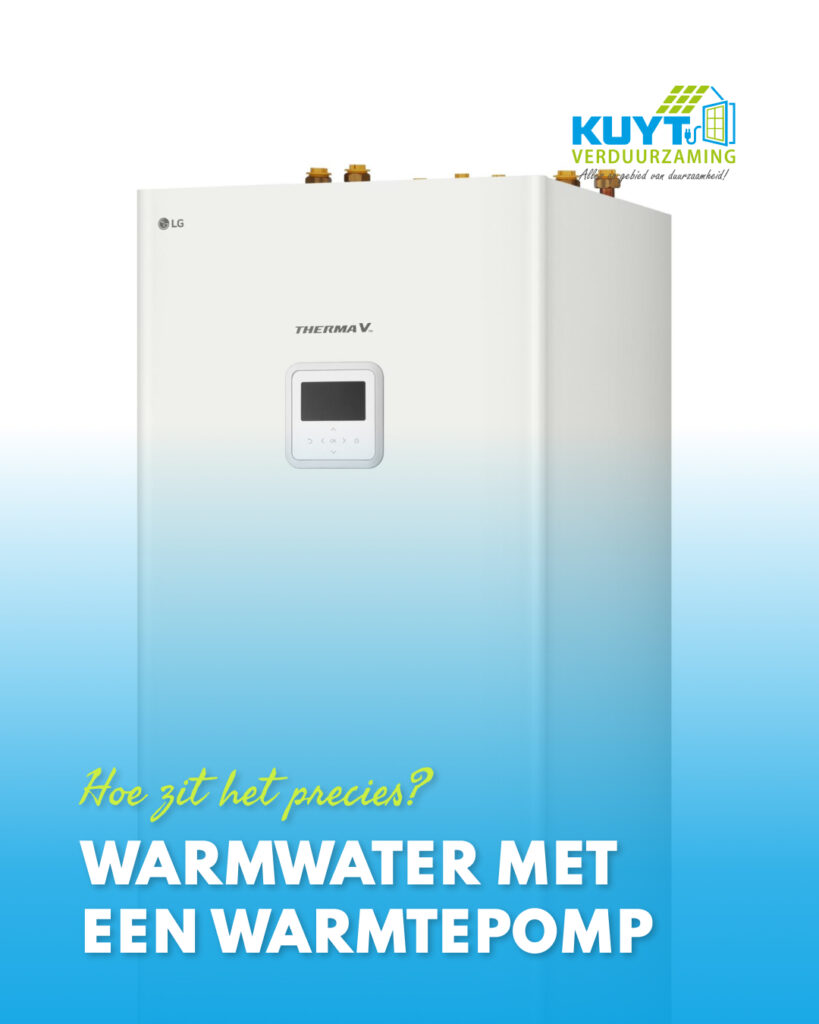 Warm water met warmtepomp